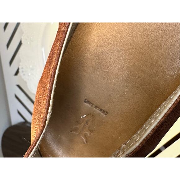 Women's Frye Melanie Brown Leather Slip On Flats - Loafers - Size 7.5 - Picture 8 of 13